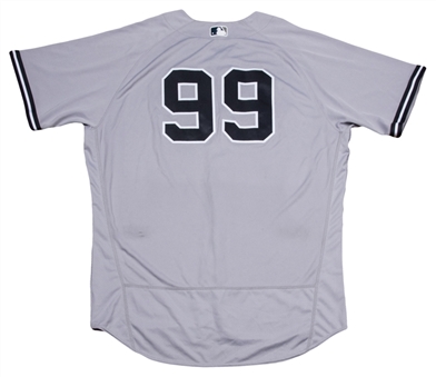 2017 Aaron Judge Game Used New York Yankees Opening Day Road Jersey At Tampa Bay On 4/2/17 - First RBI Of Season! (MLB Authenticated & Steiner)